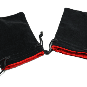 Velvet Dice Bag Black with Colour Interior - - Image 11