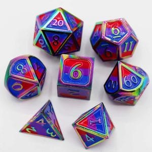 7-Piece Metal RPG Dice Set: Pride Collection - Image 12
