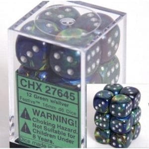 12d6 Dice Block (16mm): Festive (Assorted Colours) - Image 12