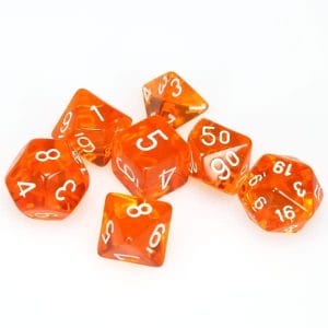 7-Piece RPG Dice Set: Translucent - - Image 12