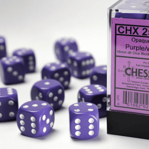 12d6 Dice Block (16mm): Opaque White Pipped (Assorted Colours) - Image 15