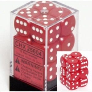 12d6 Dice Block (16mm): Opaque White Pipped (Assorted Colours) - Image 17