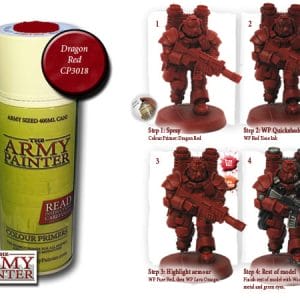 Colour Primer Spray (400 mL) - Dragon Red - Image 2