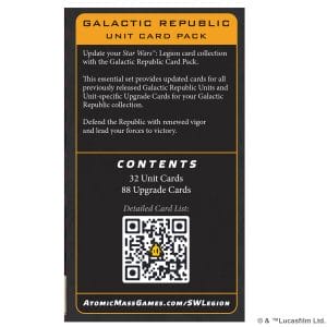 Star Wars: Legion: Galactic Republic Unit Card Pack - Image 2