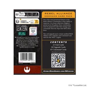 Star Wars: Legion: Rebel Alliance Command Card Pack - Image 2