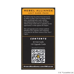 Star Wars: Legion: Rebel Alliance Unit Card Pack - Image 2