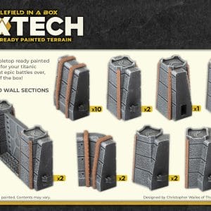 Battlefield in a Box: Hextech Trinity City Fortress Walls - Image 2