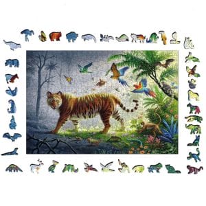 500 pcs - Wooden: Jungle Tiger - Image 2