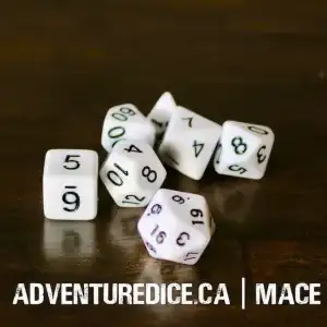 7-Piece RPG Dice Set: Weapons - - Image 2