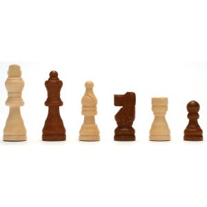 Chess Set 12" - Walnut Board Staunton - Image 2