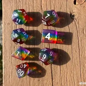 7-Piece RPG Dice Set: Pride - Image 2