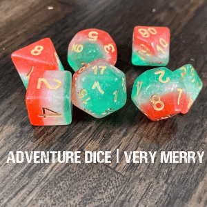 7-Piece RPG Dice Set: Happy Words - Image 2