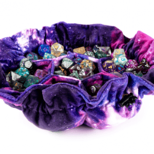 Velvet Dice Bag with Pockets - Image 2