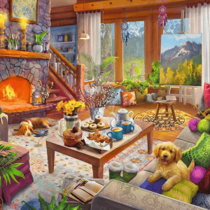1000 pcs - Cozy Cabin - Image 2