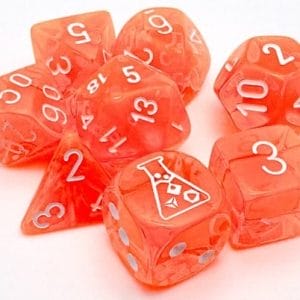 7-Piece RPG Dice Set: Translucent Lab - - Image 2