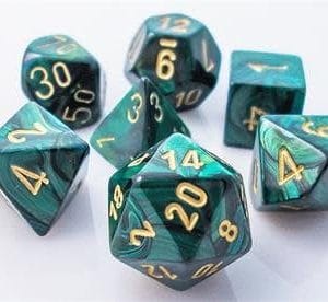 7-Piece RPG Dice Set: Scarab - - Image 2