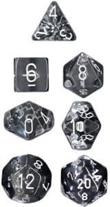 7-Piece RPG Dice Set: Translucent - - Image 2