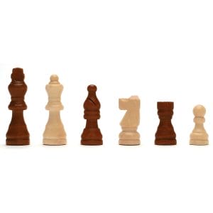 Chess Set 12" - Walnut Board Staunton - Image 3
