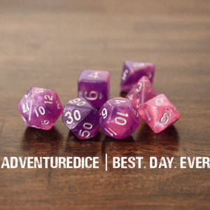 7-Piece RPG Dice Set: Happy Words - Image 3