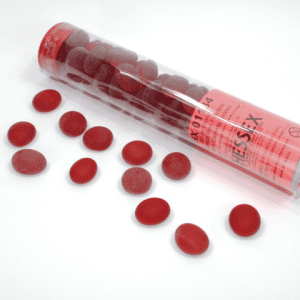 Tube of Glass Counters Frosted - Image 3