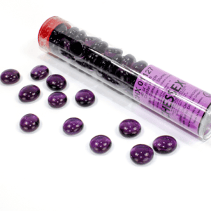 Tube of Glass Counters Translucent Colour - Image 3