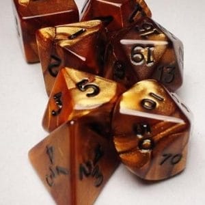 7-Piece Olympic Polyhedral Dice Tube Pearlized - Image 3