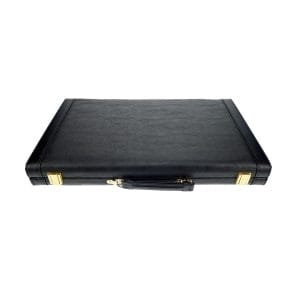 Backgammon Set 18" - Black Leatherette Case - Image 3
