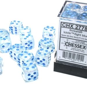 12d6 Dice Block (16mm): Borealis Luminary (Assorted Colours) - Image 3