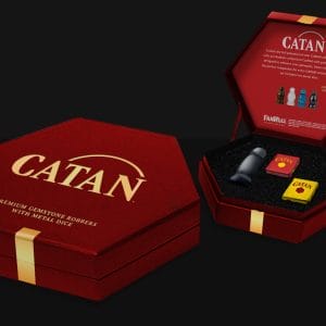 Catan Premium Stone Robber & Metal Dice Set - Image 3