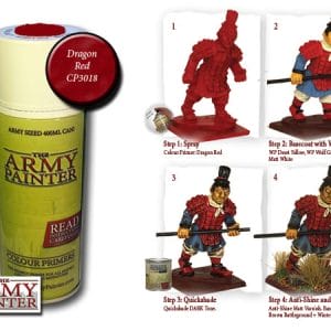 Colour Primer Spray (400 mL) - Dragon Red - Image 3