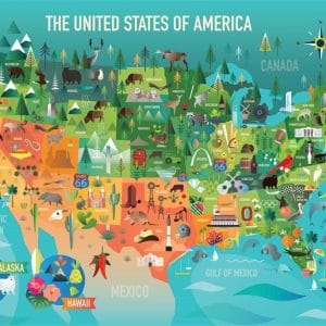 350 pcs - The United States of America (Family Puzzle) - Image 3