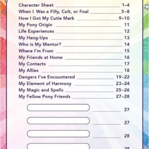 My Little Pony RPG Tails of Equestria Character Journal - Image 3