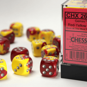 12d6 Dice Block (16mm): Gemini (Assorted Colours) - Image 4