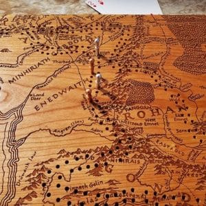 Wooden Cribbage Board:  Middle Earth - Image 4