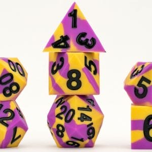 7-Piece RPG Dice Set: Sharp Edge (Pride) - - Image 4