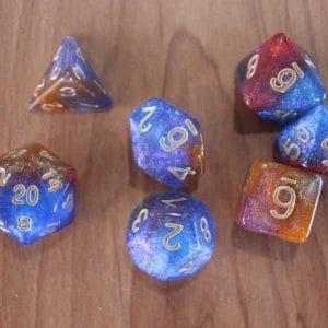 7-Piece RPG Dice Set: Happy Words - Image 4