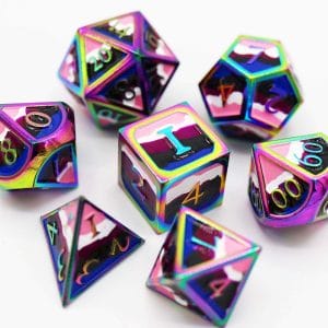 7-Piece Metal RPG Dice Set: Pride Collection - Image 4