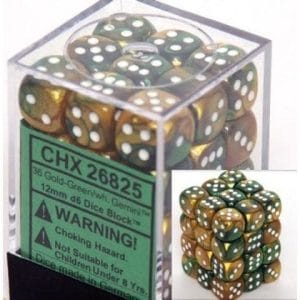 36d6 Dice Block (12mm): Gemini White Pipped (Assorted Colours) - Image 4