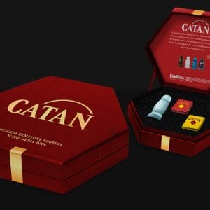 Catan Premium Stone Robber & Metal Dice Set - Image 4