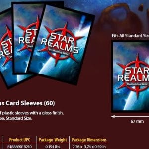 Sleeves - 63.5x88mm - White Wizard - 60/pk (Star Realms) - Image 4