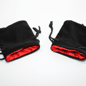 Velvet Dice Bag Black with Colour Interior - - Image 4