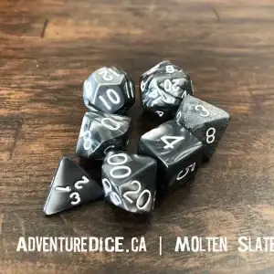 7-Piece RPG Dice Set: Slate Themed - Image 4