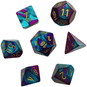 7-Piece Mini RPG Dice Set: Gemini - Image 4