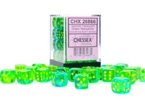 36d6 Dice Block (12mm): Gemini Translucent (Assorted Colours) - Image 4