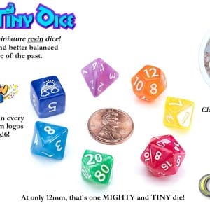 7-Piece Mini Dice Set (12mm): Mighty Tiny - Image 5
