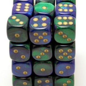 36d6 Dice Block (12mm): Gemini Gold Pipped (Assorted Colours) - Image 5