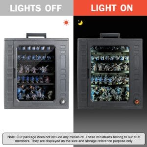 Jucoci: Large Size Miniatures Carrying Storage Case With Light - Image 5