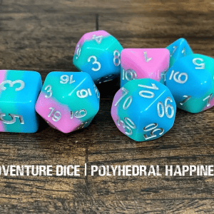7-Piece RPG Dice Set: Happy Words - Image 5