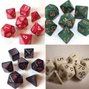 7-Piece RPG Dice Set: Opaque - - Image 4