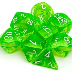 7-Piece RPG Dice Set: Translucent Lab - - Image 4